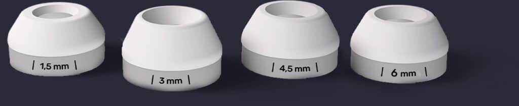 ponteiras ultrassom microfocado pequenas áreas, facial e íntimo