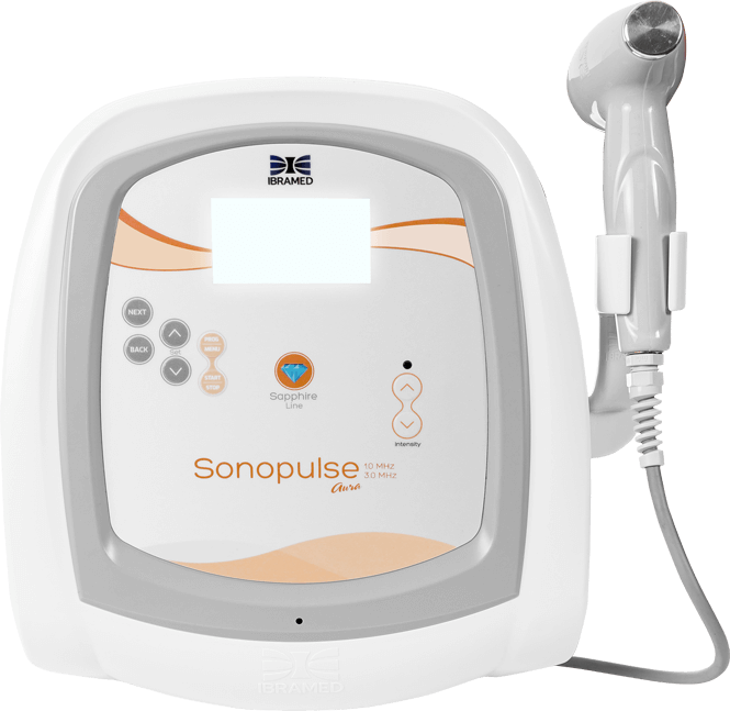 Sonopulse Aura - Ultrassom terapêutico de 1 e 3 Mhz
